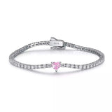 2.42 Carat Moissanite 925 Sterling Silver Bracelet - Trendsi - Flyclothing LLC