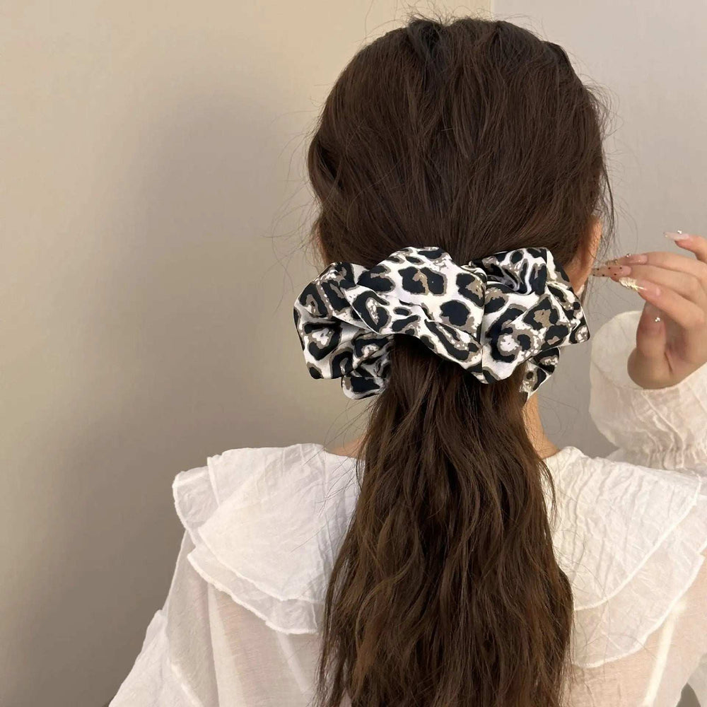 Leopard Elastic Hair Scrunchy - Trendsi - Flyclothing LLC