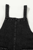 Distressed Wide Strap Denim Overalls - Trendsi - Flyclothing LLC