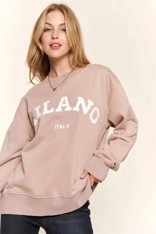 And The Why Washed Milano Pullover Sweatshirt - Trendsi - Flyclothing LLC
