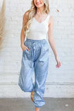 And The Why Satin Leopard Print Joggers - Trendsi - Flyclothing LLC