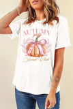 Pumpkin Graphic Round Neck Short Sleeve T-Shirt - Trendsi - Flyclothing LLC