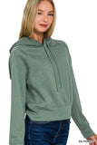 Zenana Drawstring Scuba Hoodie - Trendsi - Flyclothing LLC