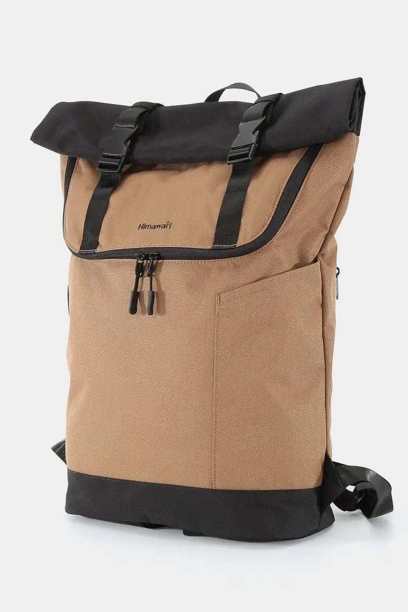 Himawari Contrast Waterproof Canvas Backpack Bag - Trendsi - Flyclothing LLC