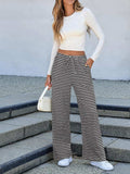Lovelet Striped Wide Leg Pants - Trendsi - Flyclothing LLC