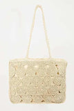 Fame Square Braided Pattern Tote Bag - Trendsi - Flyclothing LLC