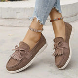 Round Toe Flats Loafers - Trendsi - Flyclothing LLC