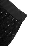 Sequin Wide Leg Pants - Trendsi - Flyclothing LLC