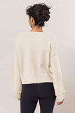 HYFVE Round Neck Dropped Shoulder Ribbed Sweater - Trendsi - Flyclothing LLC