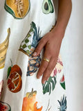 Printed Round Neck Puff Sleeve Dress - Trendsi - Flyclothing LLC