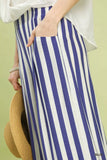 Umgee Vertical Stripe Wide Leg Pants - Trendsi - Flyclothing LLC