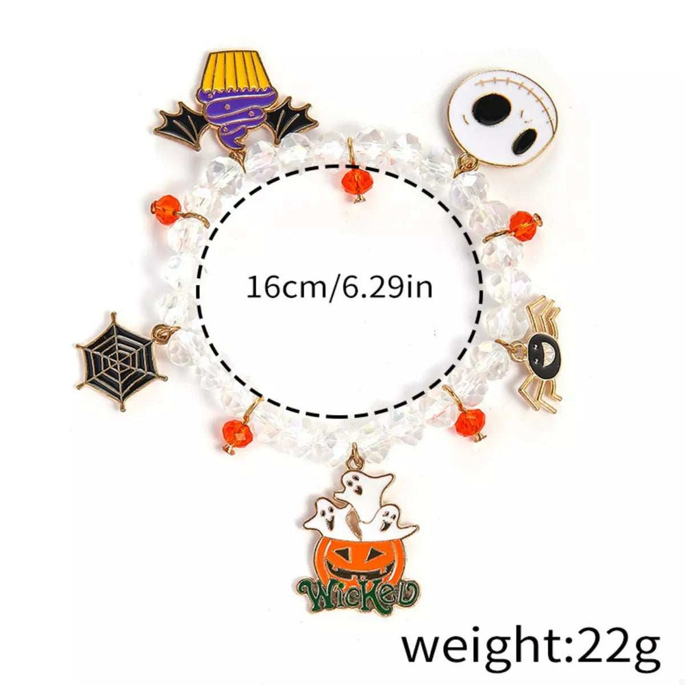 Halloween Beaded Charm Bracelet - Trendsi - Flyclothing LLC