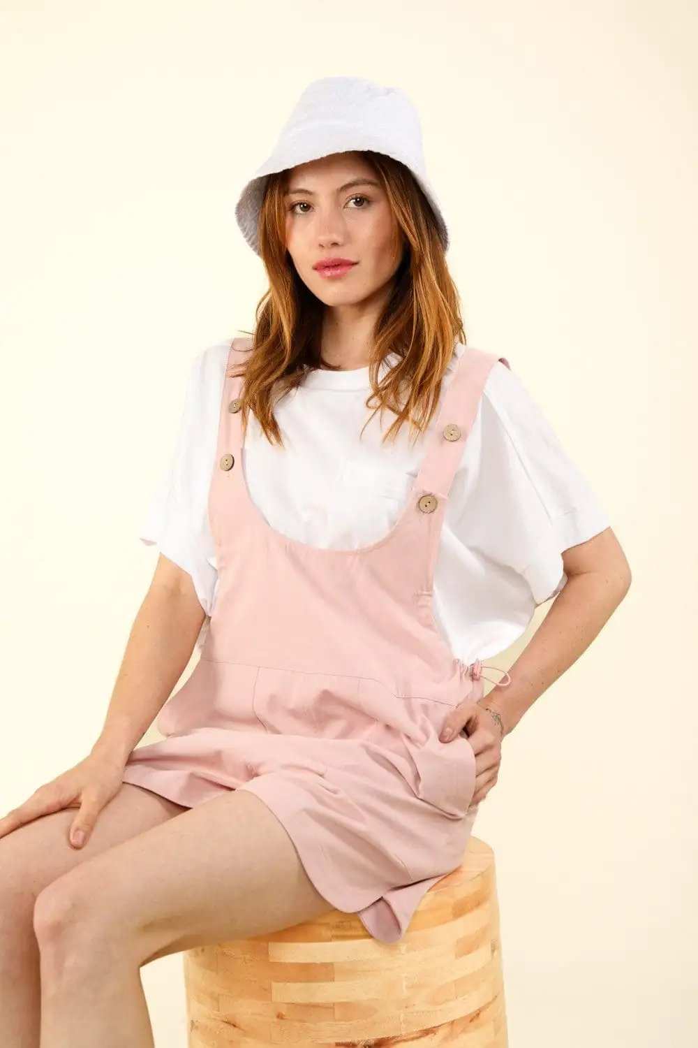 VERY J Adjustable Waist Suspender Overalls with Pockets - Trendsi - Flyclothing LLC