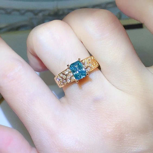 1 Carat Moissanite 925 Sterling Silver Ring - Trendsi - Flyclothing LLC