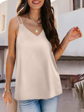 V-Neck Double Spaghetti Straps Cami - Trendsi - Flyclothing LLC