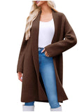 Open Front Longline Coat - Trendsi - Flyclothing LLC