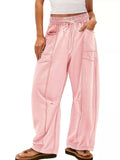 Drawstring Wide Leg Pants - Trendsi - Flyclothing LLC