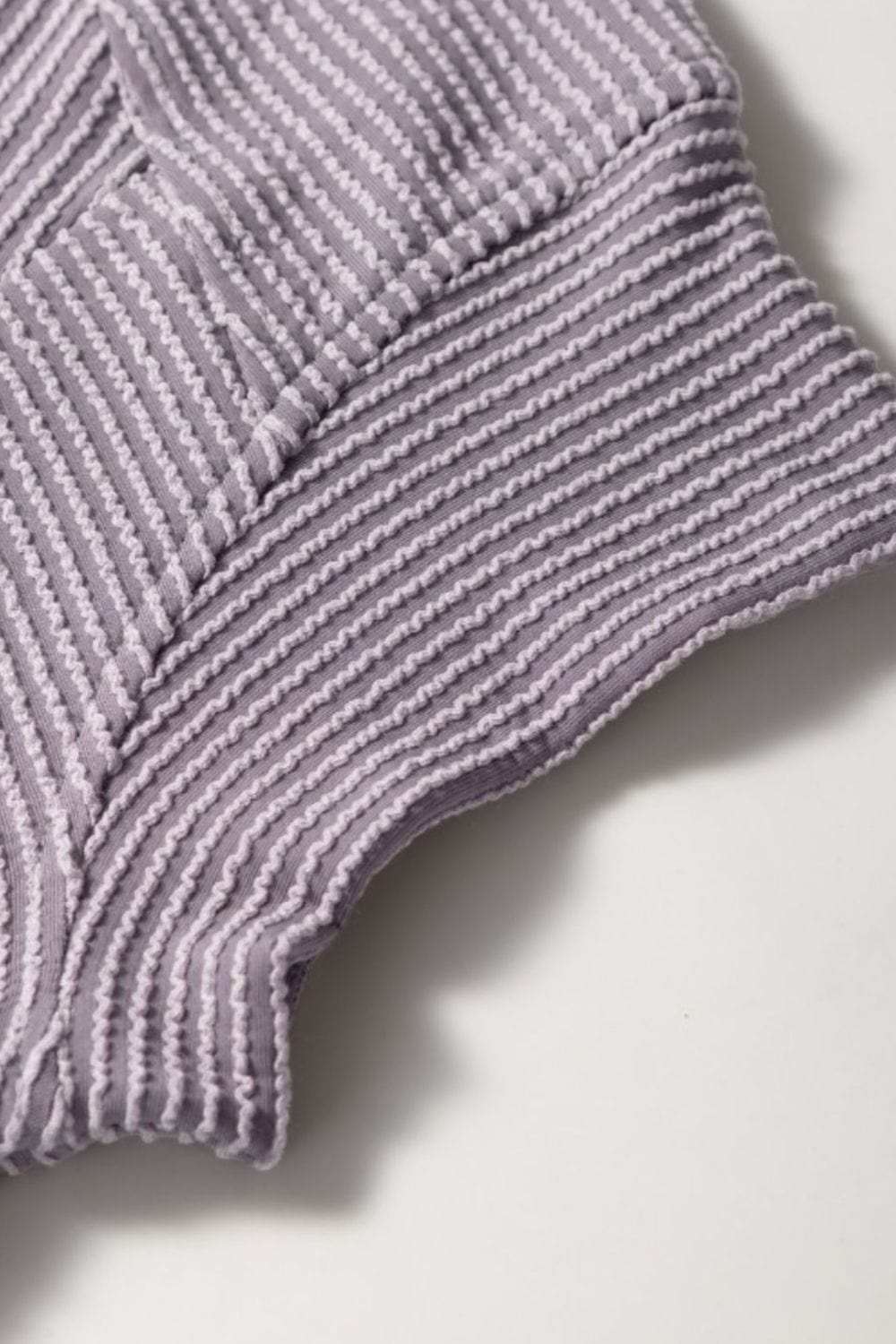 Corded Knit Short Sleeve T-Shirt and Wide Leg Pants Set - Trendsi - Flyclothing LLC