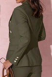 Full Size Lapel Collar Long Sleeve Blazer and Pants Set Plus Size - Trendsi - Flyclothing LLC
