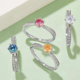 Moissanite 925 Sterling Silver Ring - Trendsi - Flyclothing LLC