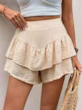 Perfee Layered High Waist Shorts - Trendsi - Flyclothing LLC