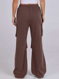Elastic Waist Wide Leg Pants with Pockets - Trendsi - Flyclothing LLC
