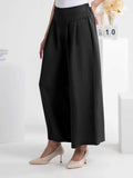 Wide Leg Elastic Waist Pants - Trendsi - Flyclothing LLC