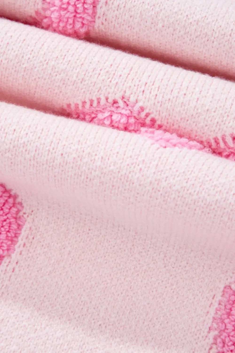 High-Low Heart Round Neck Long Sleeve Sweater - Trendsi - Flyclothing LLC