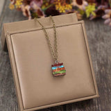 Alloy Books Pendant Necklace - Trendsi - Flyclothing LLC