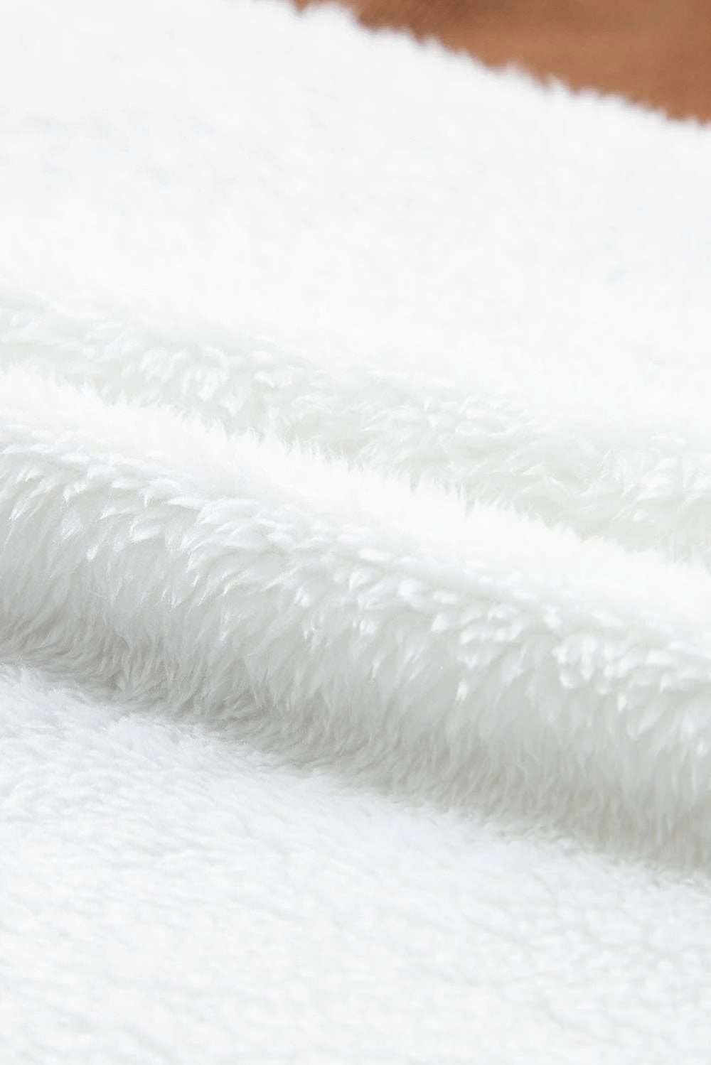 Corduroy Contrast Patchwork Fuzzy Jacket - Trendsi - Flyclothing LLC