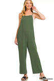 Zenana Rayon Woven Wide Leg Jumpsuit - Trendsi - Flyclothing LLC
