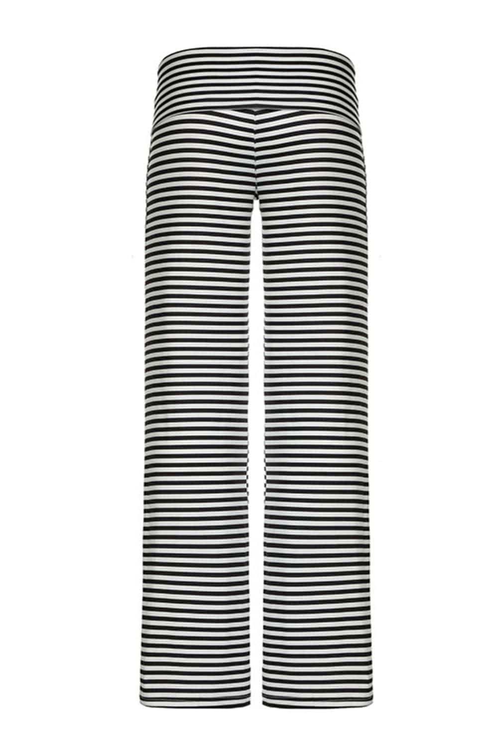 Striped Wide Leg Pants - Trendsi - Flyclothing LLC