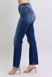 Judy Blue Full Size Washed Straight Leg Jeans with Pockets - Trendsi - Flyclothing LLC