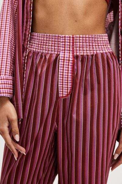 Striped Wide Leg Pants - Trendsi - Flyclothing LLC