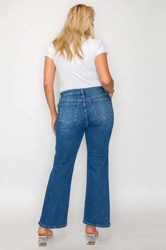 bytos Full Size Cat's Whiskers Mid Rise Ankle Jeans - Trendsi - Flyclothing LLC