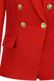Lapel Collar Long Sleeve Blazer - Trendsi - Flyclothing LLC