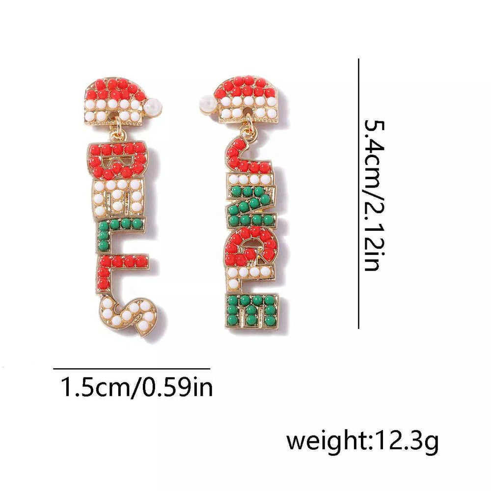 Christmas Jingle Bells Drop Earrings - Trendsi - Flyclothing LLC