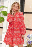ADORA Puff Sleeve Floral Dress - Trendsi - Flyclothing LLC