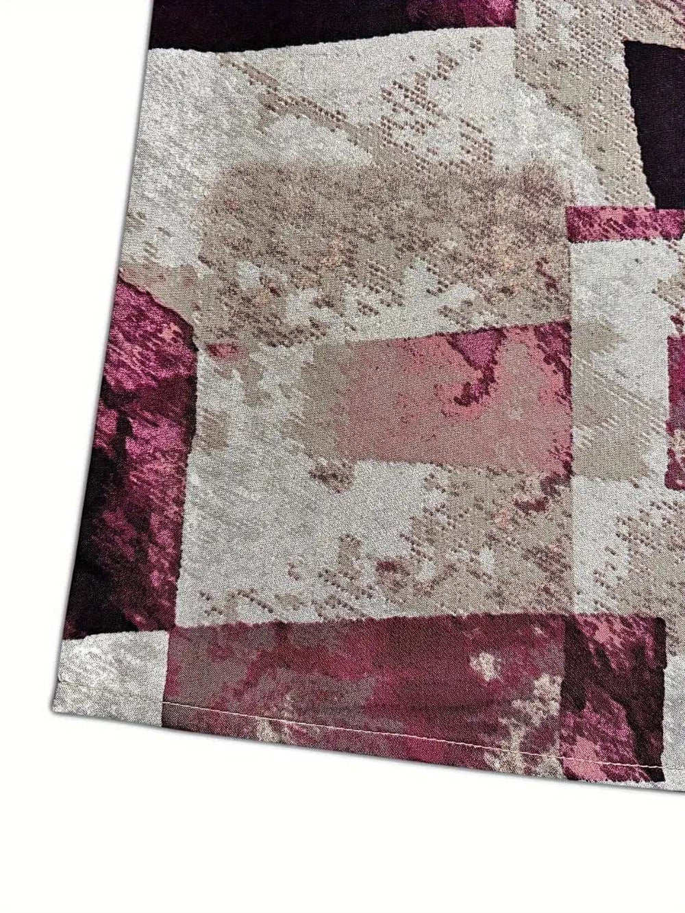 Printed Notched Short Sleeve Blouse - Trendsi - Flyclothing LLC