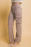 Love Tree High Rise Cargo Pants with Pockets - Trendsi - Flyclothing LLC