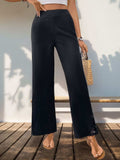 Lace Detail Wide Leg Pants - Trendsi - Flyclothing LLC
