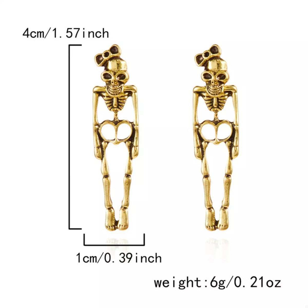 Halloween Skeleton Drop Earrings - Trendsi - Flyclothing LLC