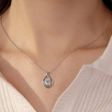 2 Carat Moissanite 925 Sterling Silver Pendant Necklace - Trendsi - Flyclothing LLC