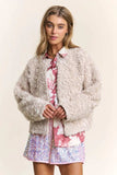 J.NNA Mixed Fabric Chic Jacket - Trendsi - Flyclothing LLC