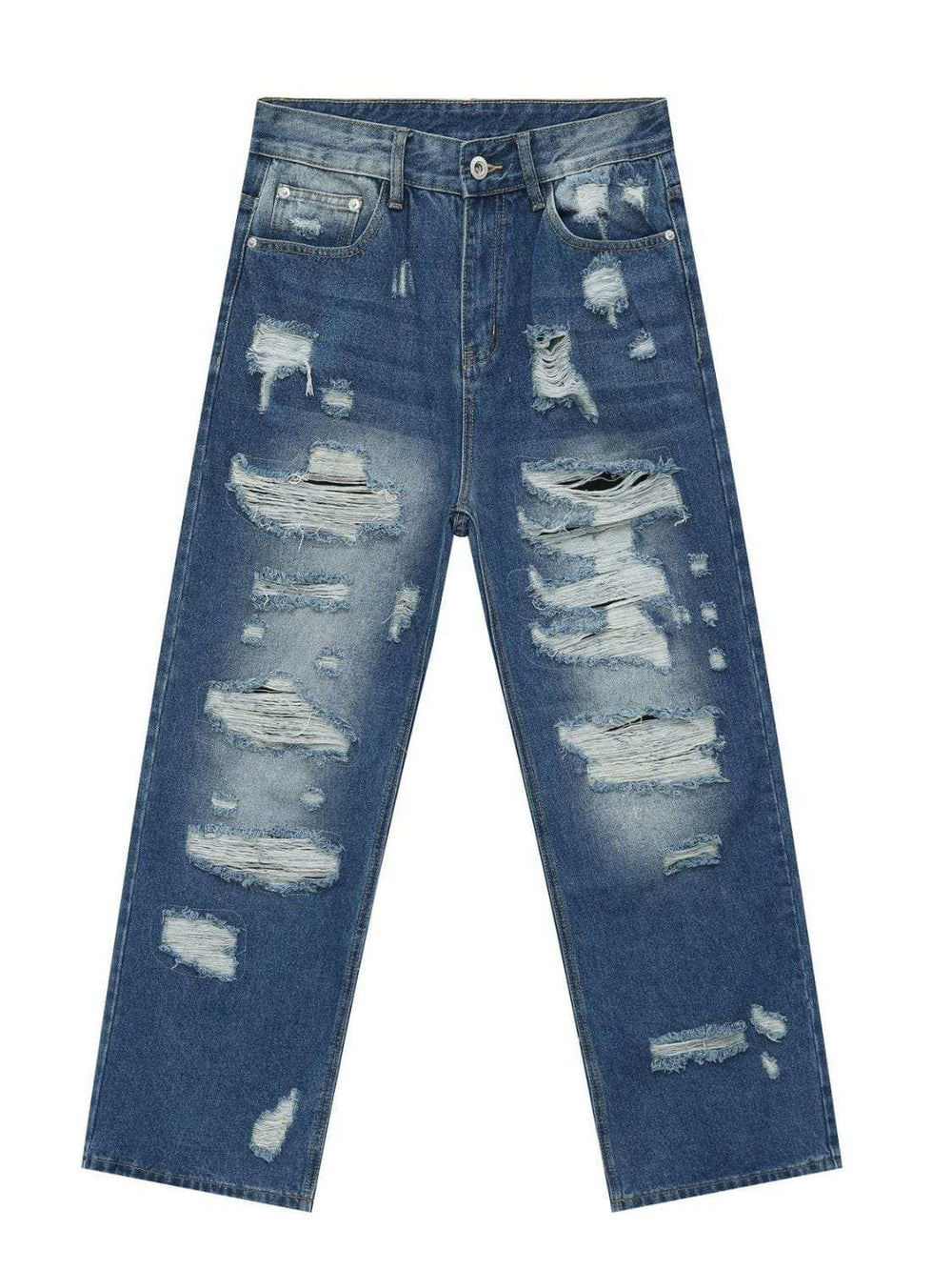 Men's Distressed Jeans with Pockets - Trendsi - Flyclothing LLC
