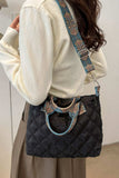Bubble Textured Printed Strap Handbag - Trendsi - Flyclothing LLC