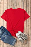 Graphic Round Neck Short Sleeve T-Shirt - Trendsi - Flyclothing LLC