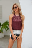 Sequin Grecian Neck Tank - Trendsi - Flyclothing LLC