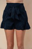 White Birch Full Size High Waisted Smocked Shorts - Trendsi - Flyclothing LLC