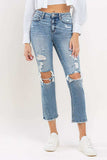Lovervet Full Size High Rise Slim Straight Jeans - Trendsi - Flyclothing LLC